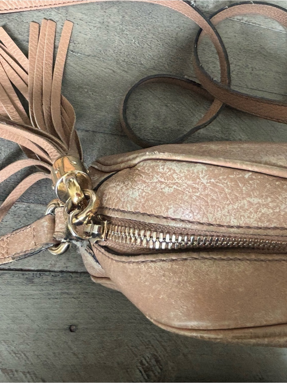 Gucci Peach-Tone Soho Disco Crossbody with Tassel *price firm* - Picture 7 of 14